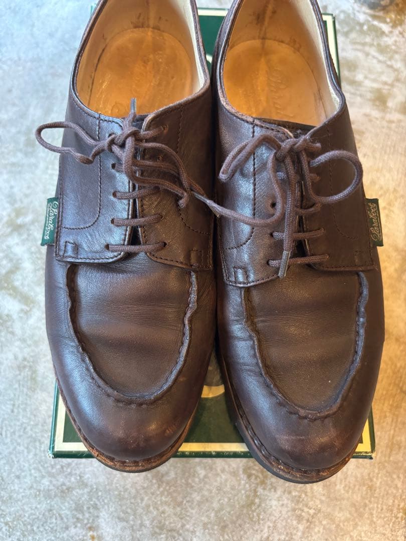 【良品】【希少】【フランス製】パラブーツ シャンボート　モカ　24.5cm