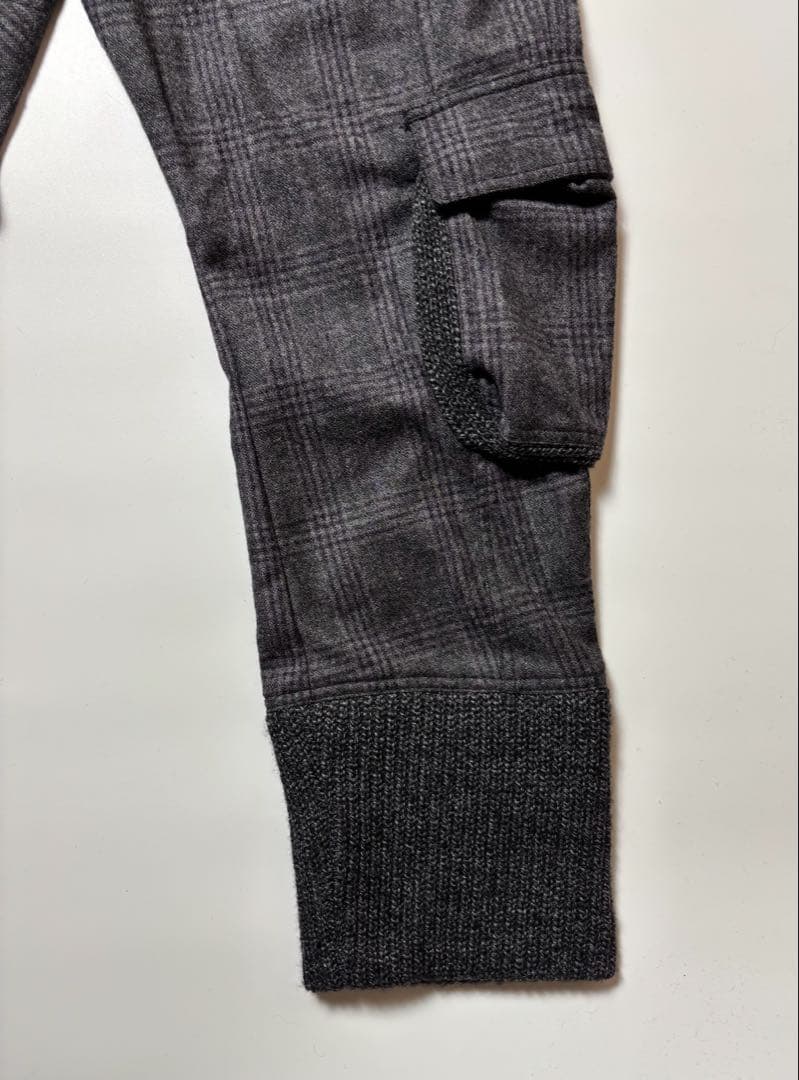 11AW galliano 3Dpockets wool cargo pants