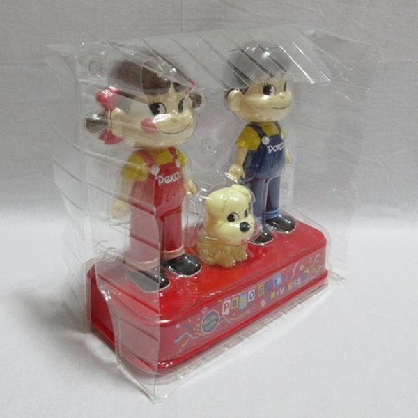 不二屋ペコちゃんポコちゃん60周年記念ペコポコ首ふり人形箱付き