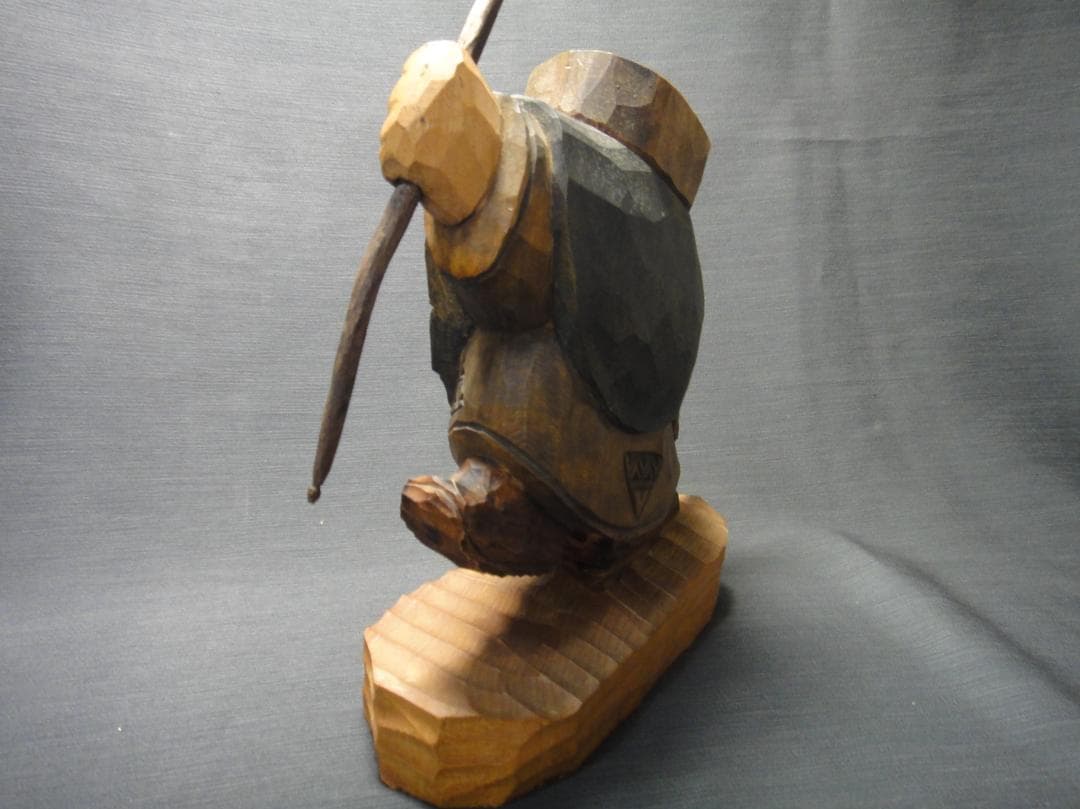 わ*ん様 川上 哲 （さとる）作 アイヌ コロポックル 木彫り 彫刻 藤戸