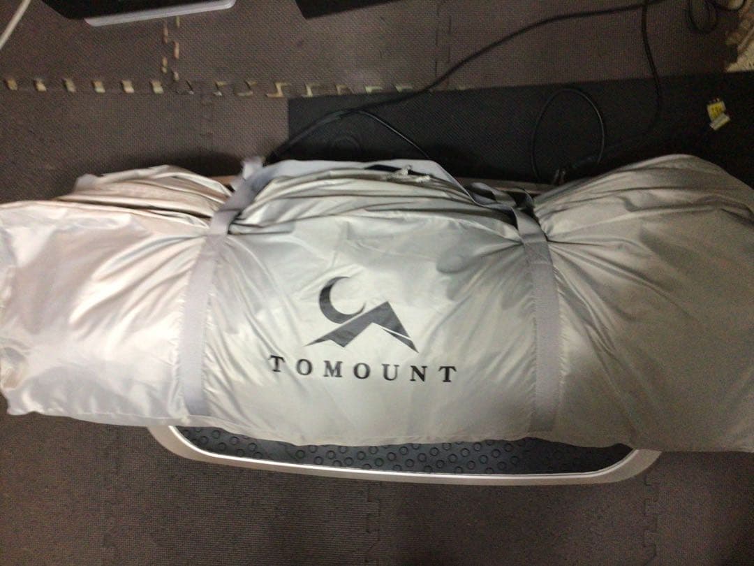 TOMOUNT ワンタッチテント2人用 グレー キャンプテント UPF 50+ | 激安