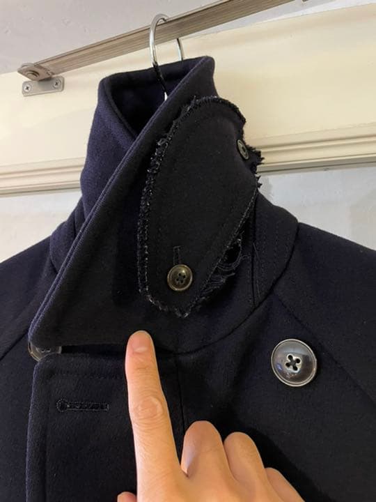 コモリ COMOLI 日本製 キャバリーメルトンダブルブレステッドコート