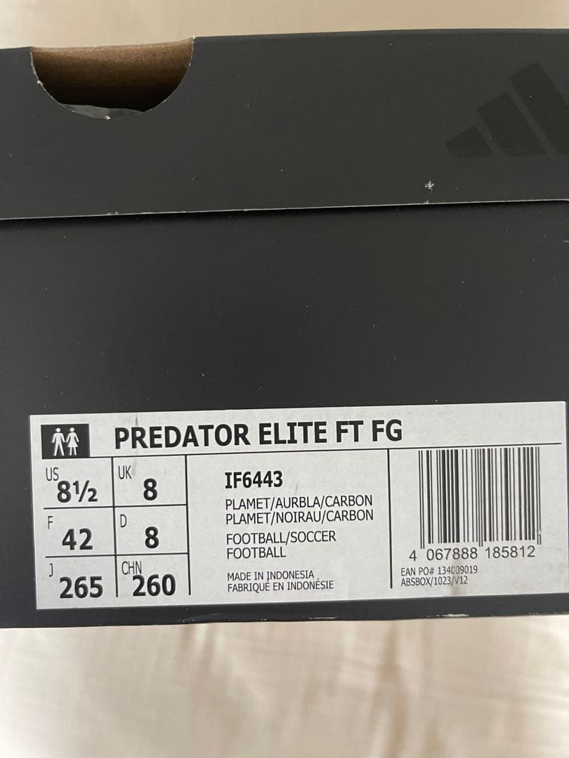 【本日限定金額❗️】Adidas プレデター ELITE FT FG 26.5cm