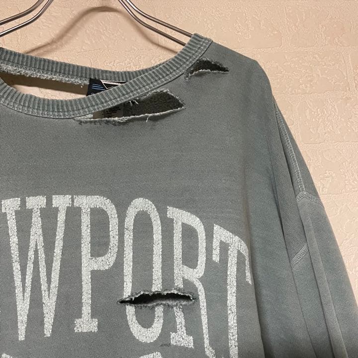 ダメージ加工スウェット フェードミントグリーンカラー King Gnu 常田