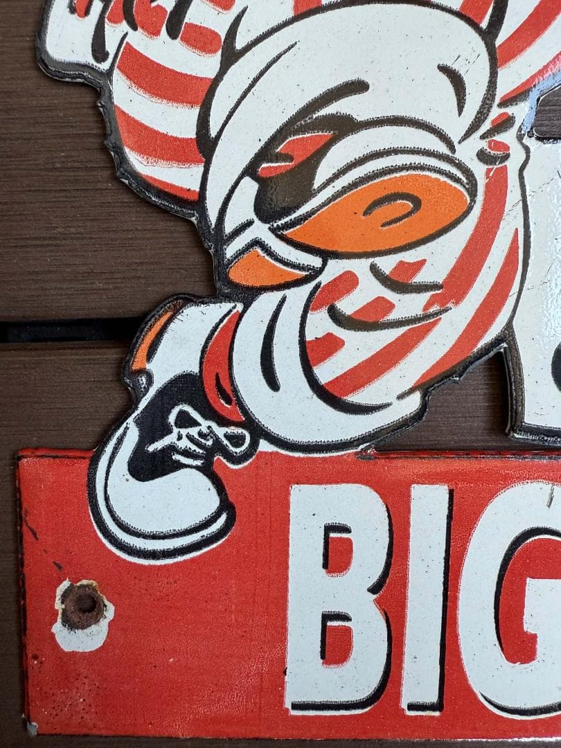 ビッグボーイ BIG BOY 看板 ビンテージ 25.5cm 世田谷ベース