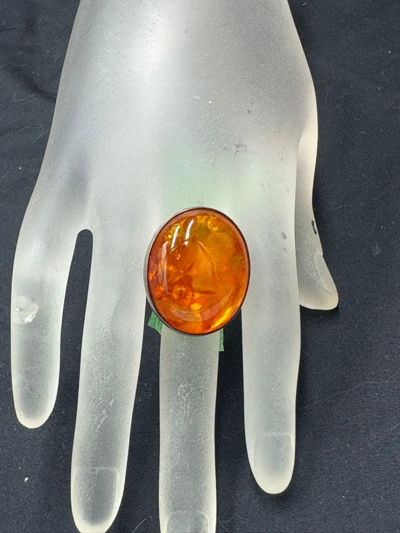 北欧ヴィンテージ エリック ニールセンフロム 琥珀 アンバー 925