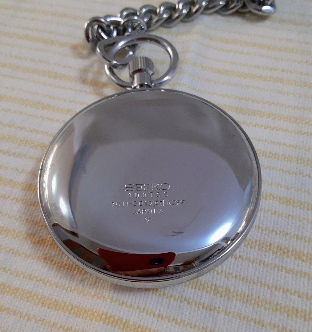 takayuki様ご依頼稼働美品 SEIKO諏訪1991年懐中時計 鉄道時計