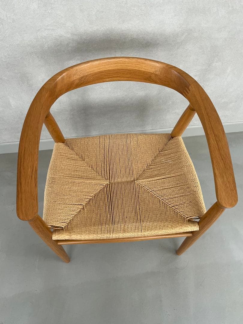 無印良品 ペーパーコード アームチェア オーク無垢材 東京都引取 発送もOK