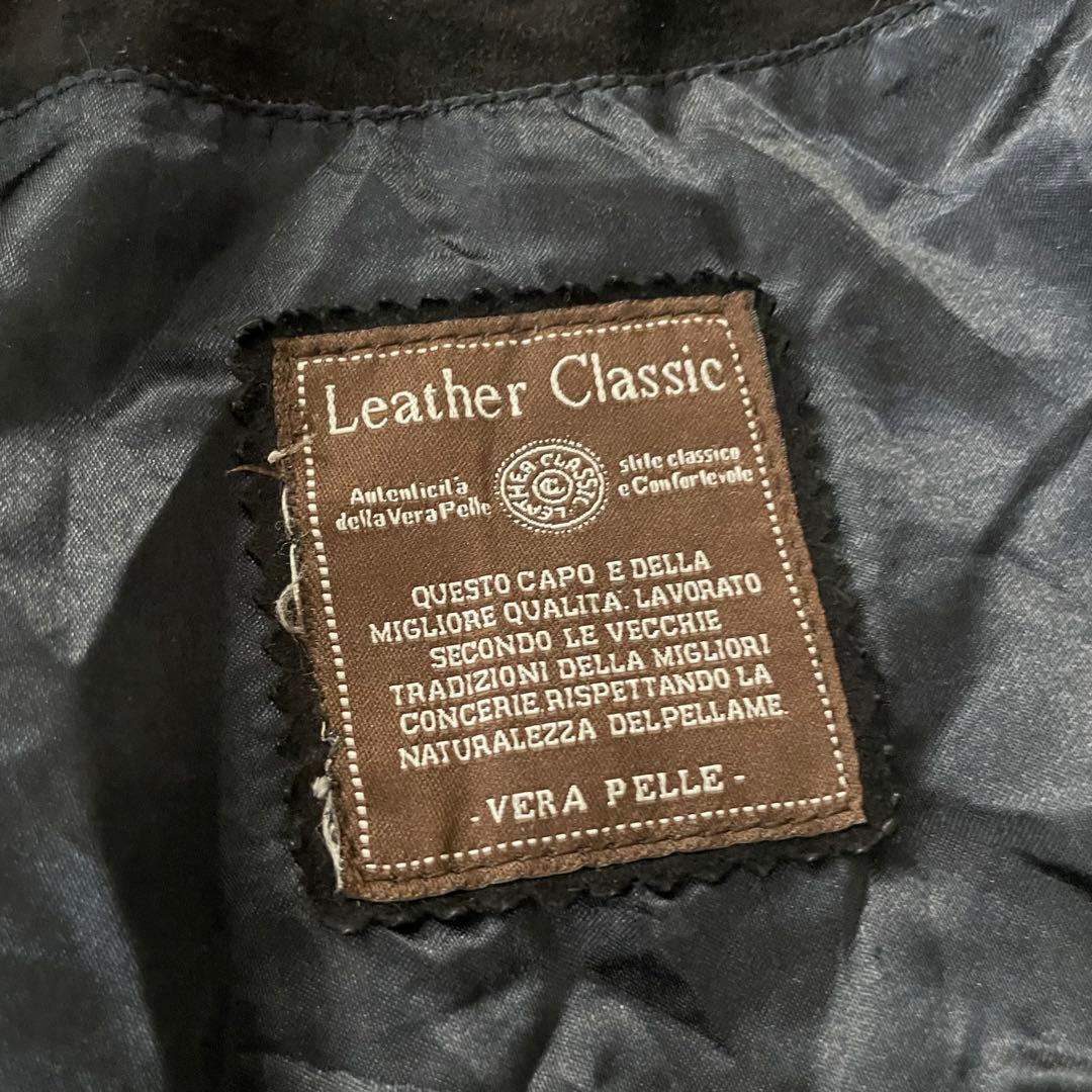 90's 本革 A-1 suede leather バルスターブルゾン 黒
