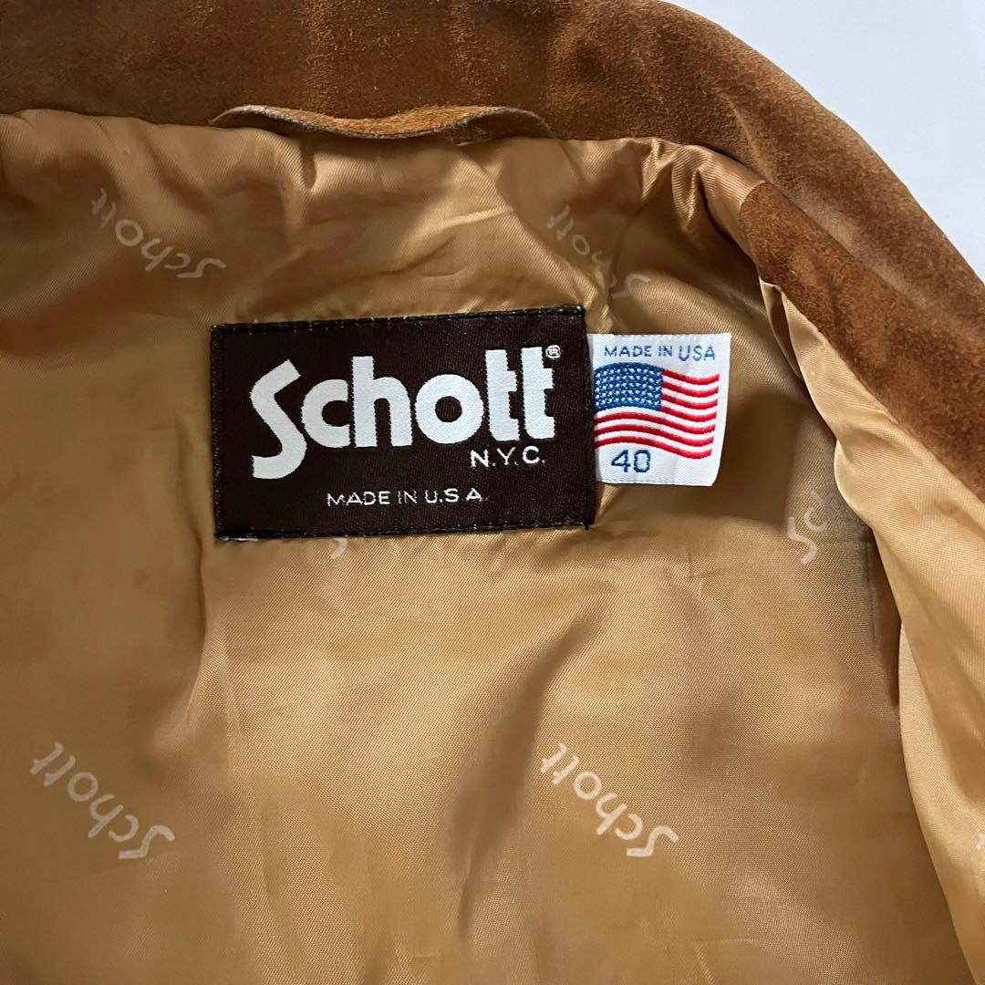 SCHOTT ショット 3rd スエードジャケット トラッカージャケット 40