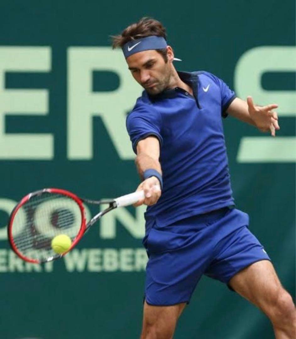 NIKE 2016 全仏 フェデラーモデル RFポロシャツ Mサイズ - メルカリ