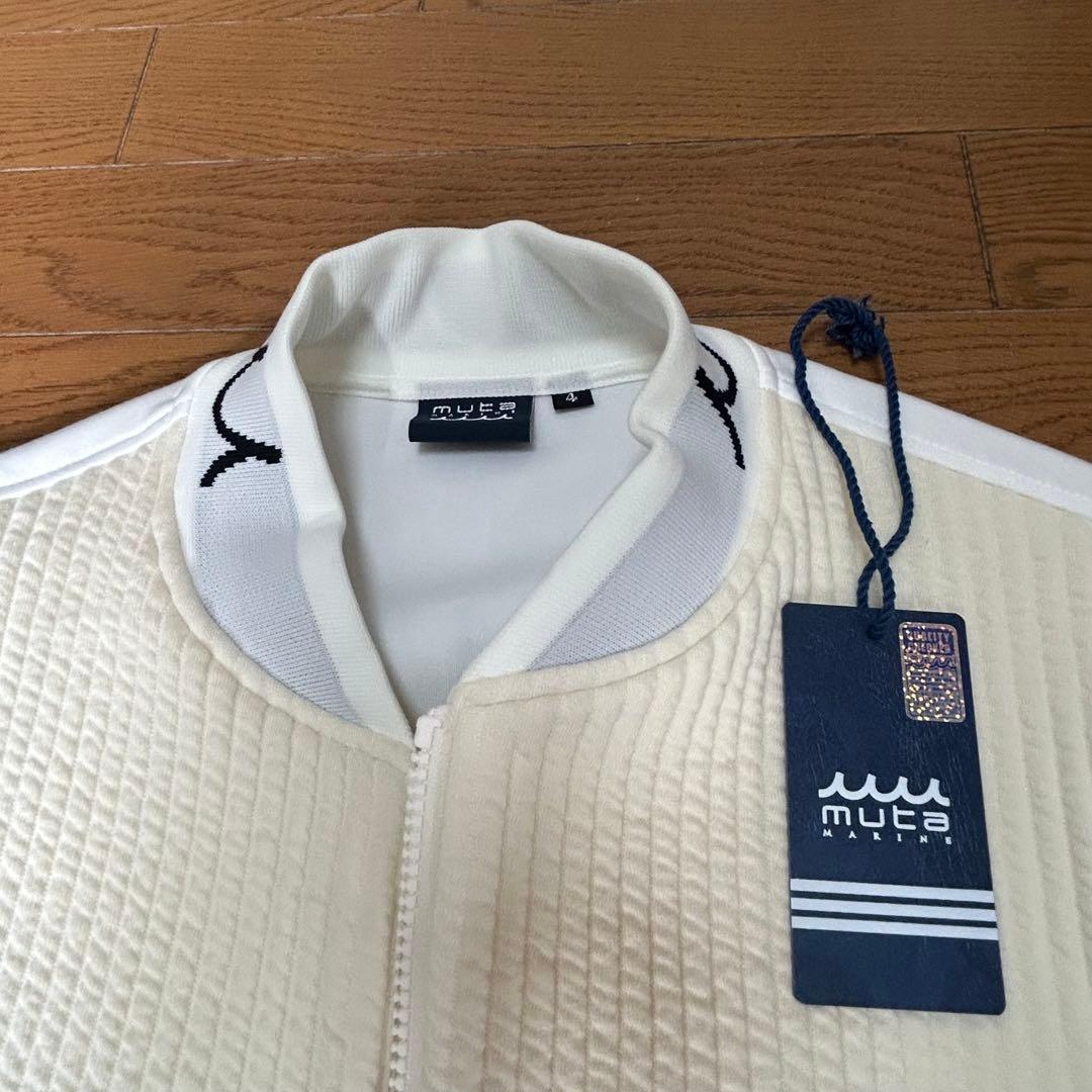 未使用】muta marine GOLF ストライプキルトムーバブルブルゾン muta