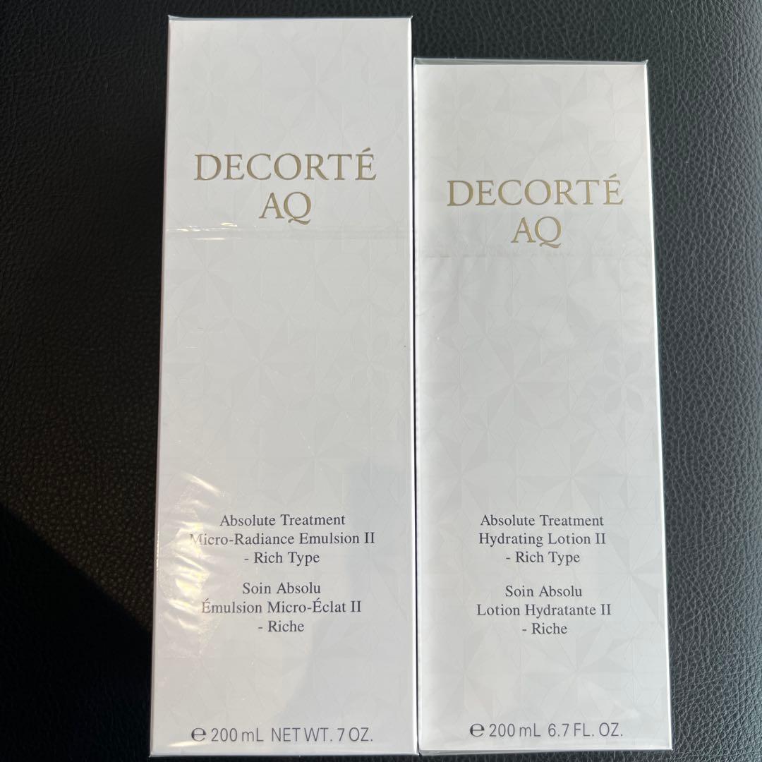 DECORTÉ AQ アブソリュート乳液・ローション セット 200mL AQ アブソリュート ローション ブライト / コスメデコルテ(化粧水