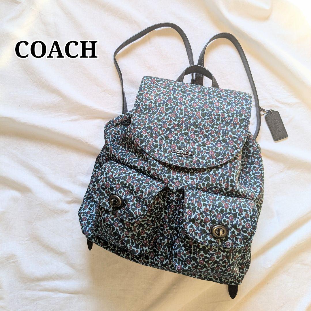 コーチ リュック レディース 花柄 F59434 ブランド ナイロン COACH◇COACH コーチ リュック/ナイロン/マルチカラー/花柄/F59434