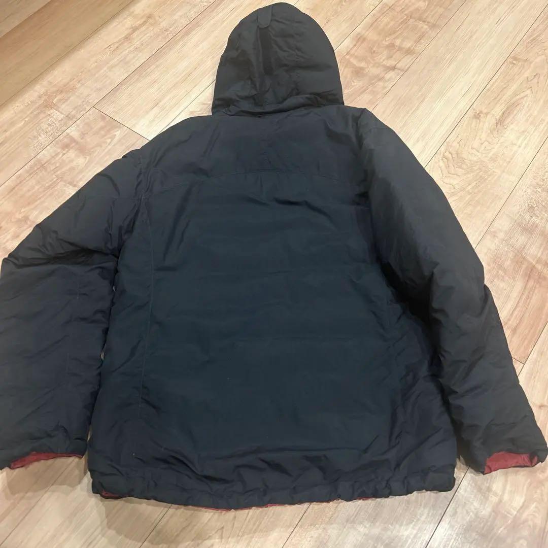 モンベル コロラドパーカー リバーシブルダウンジャケット 黒×赤 Men's