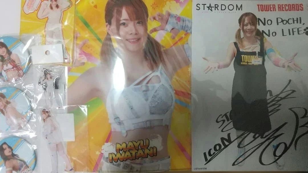 岩谷麻優　タワーレコード販売品+DMMオンクレ品 スターダム DMMオンクレ クリアカード 岩谷麻優 - メルカリ