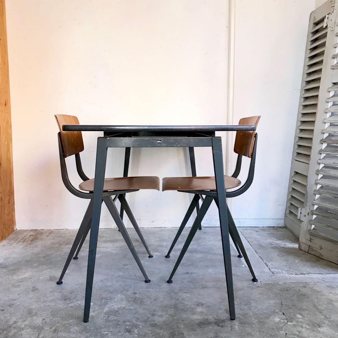 \"Marko\" Compass Leg Work Desk 60's オランダ