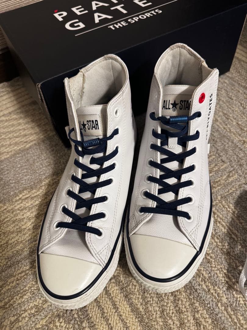 パーリーゲイツ ALL STAR ハイカットシューズ 25cm ファスナー付