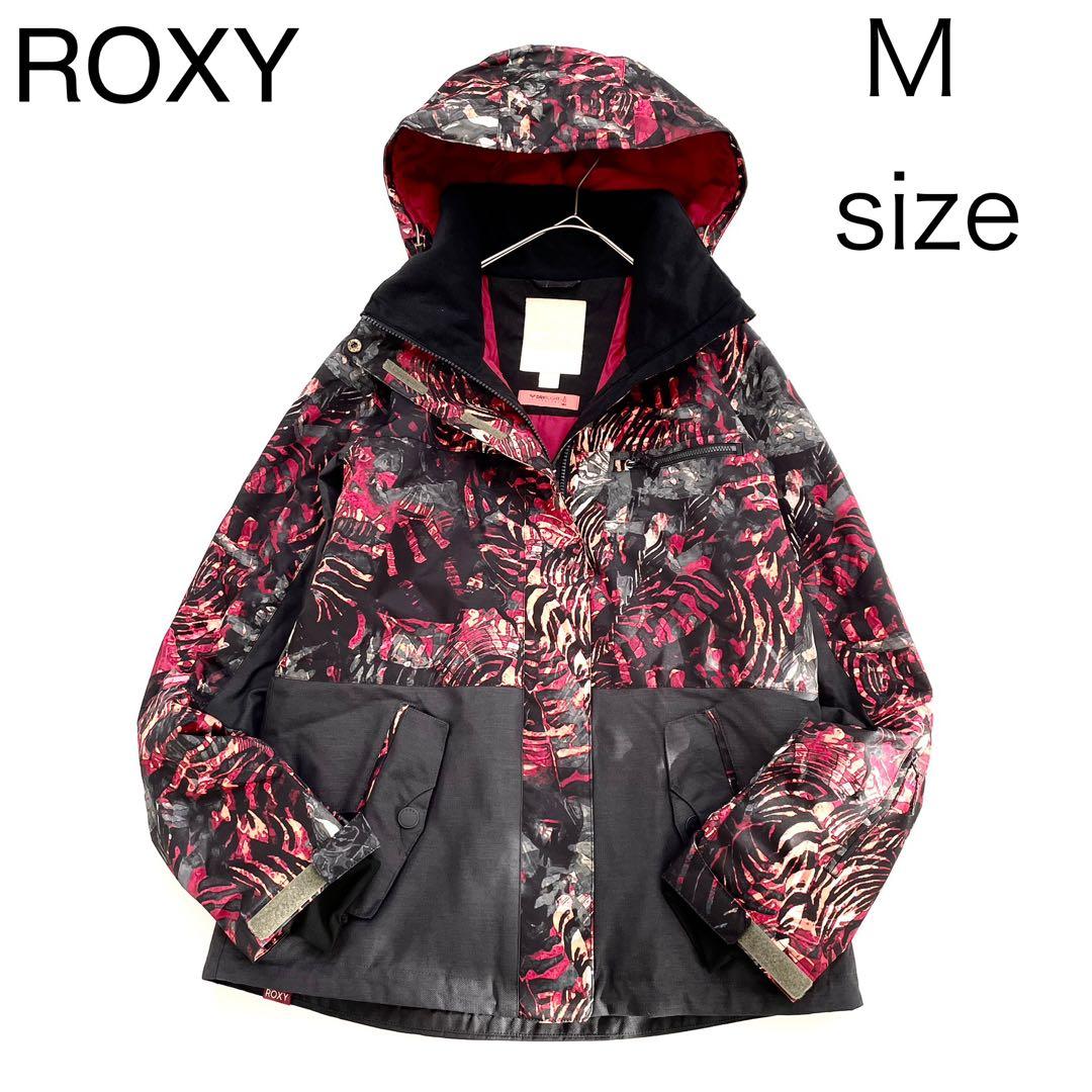 4473【美品】ROXY スノボウェア レディース 花柄 ジャケット ブラック Roxy - 4473【美品】ROXY スノボウェア レディース 花柄 ジャケット
