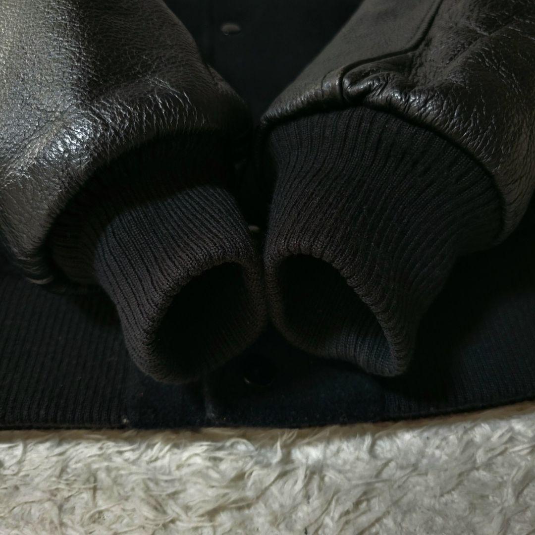 希少✨ レイダース インターブリード スタジャン レザー×メルトン