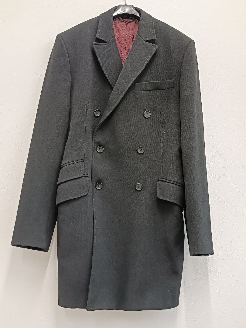 D&G ドルチェ＆ガッバーナ チェスターコート ブラック 中古・古着通販】DOLCE & GABBANA (ドルチェ＆ガッバーナ) チェスター