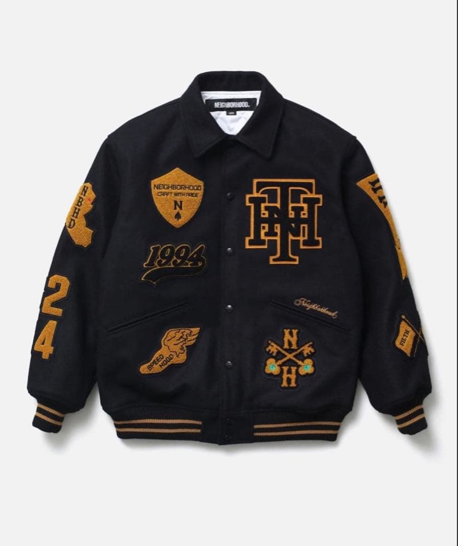 【1/26まで限定販売】NEIGHBORHOOD スタジャン M すぐ届く☆【NEIGHBORHOOD】STADIUM JACKET (Neighborhood/スタジャン