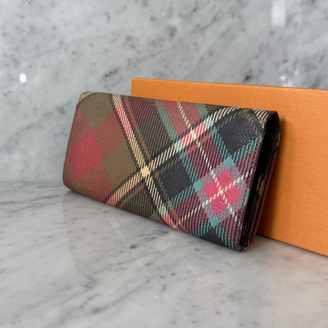 ヴィヴィアンウエストウッド 長財布 チェック Vivienne Westwood