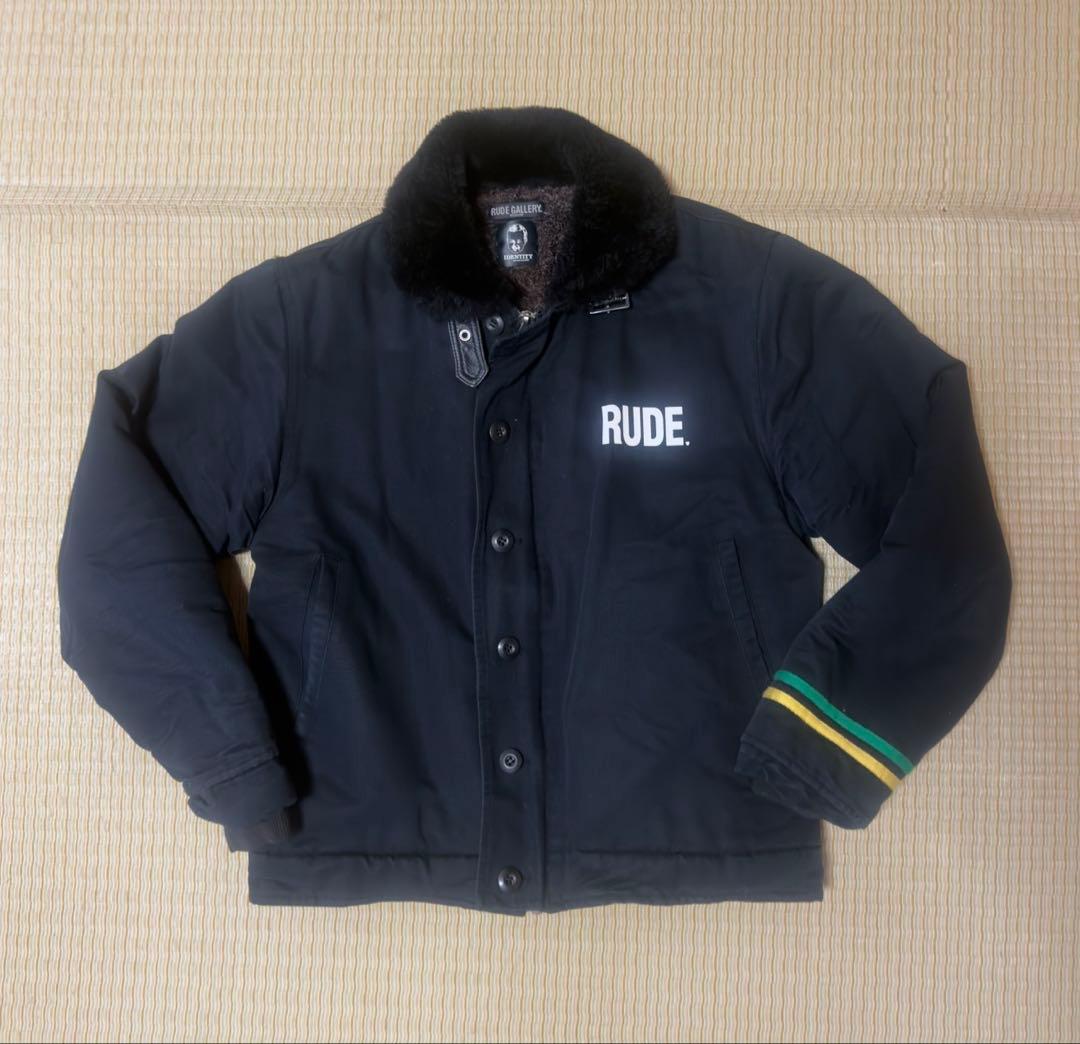 RUDE GALLERY (ルードギャラリー) ボアジャケット Mサイズ　希少 中古・古着通販】RUDE GALLERY (ルードギャラリー) ボアジャケット