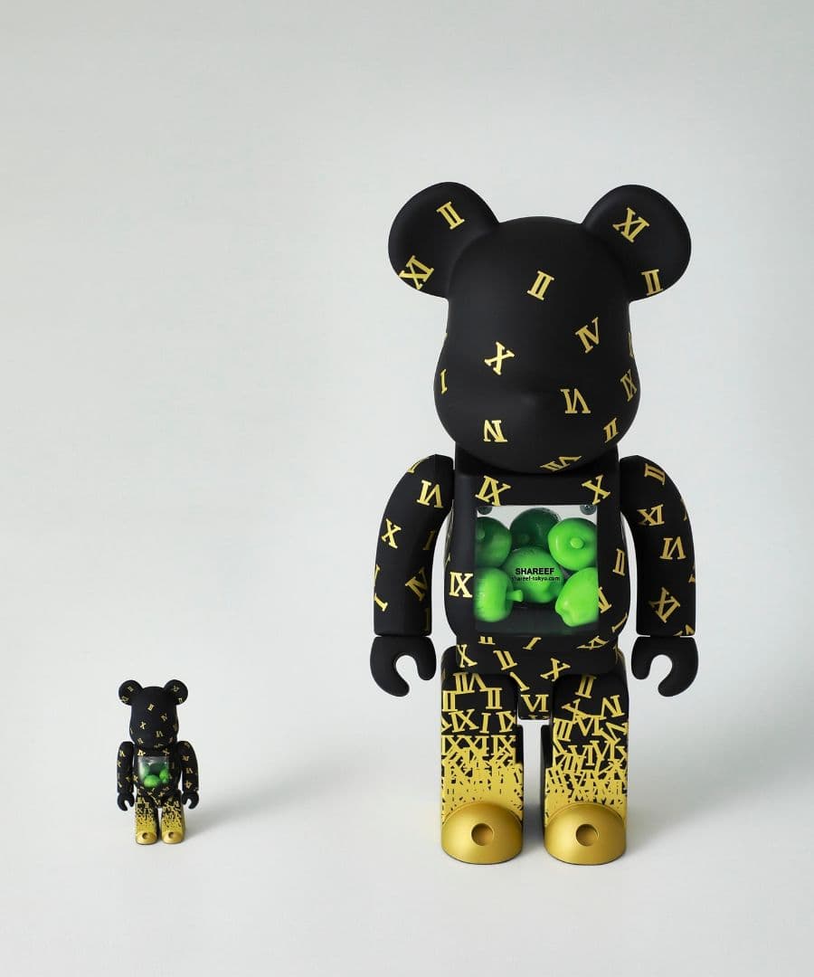 BE@RBRICK SHAREEF 3 100％ & 400％ Medicom Toy BE@RBRICK (BEARBRICK) SHAREEF 3 100% and 400% set