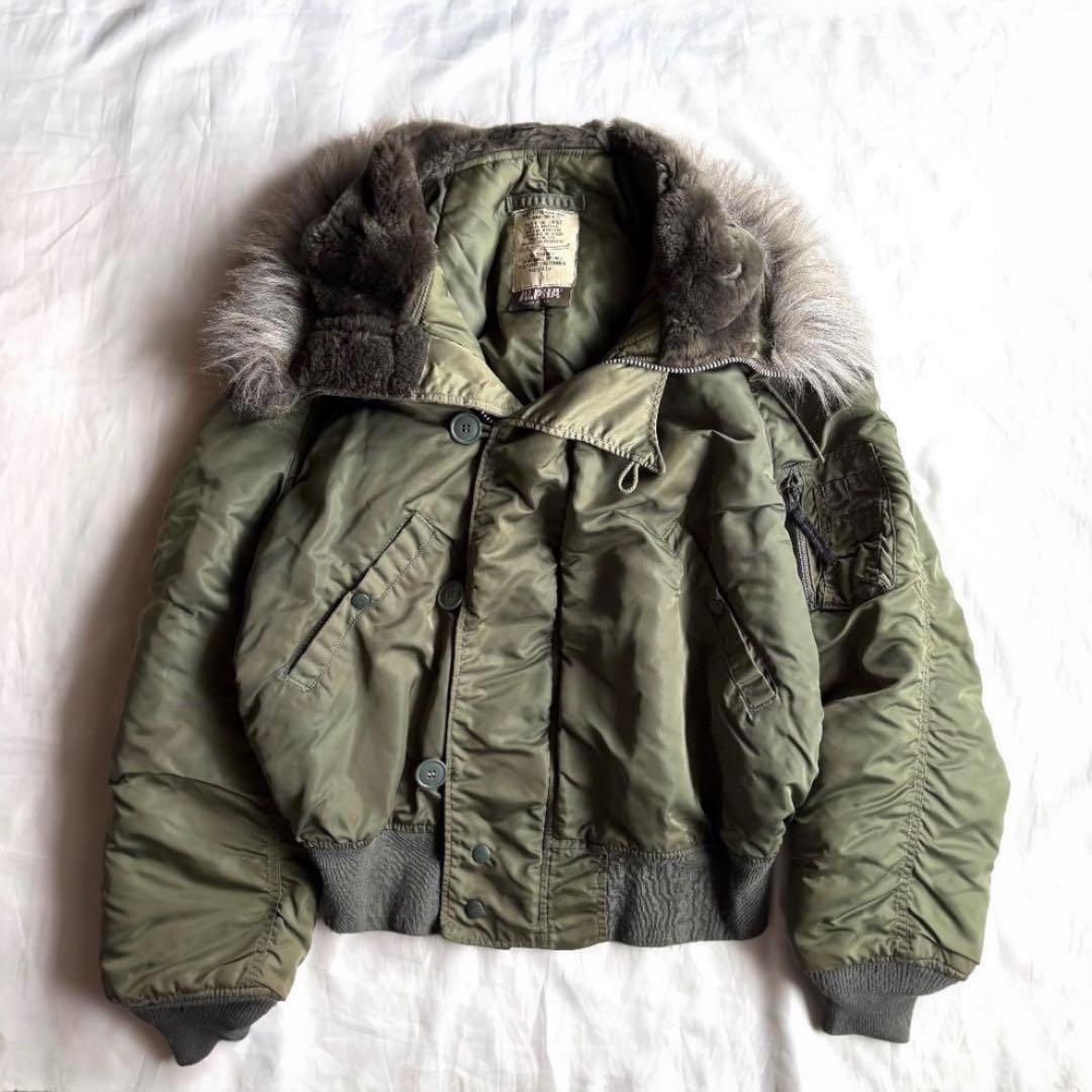 美品 USA製 80s Alpha N-2B N2B flight jacket - メルカリ