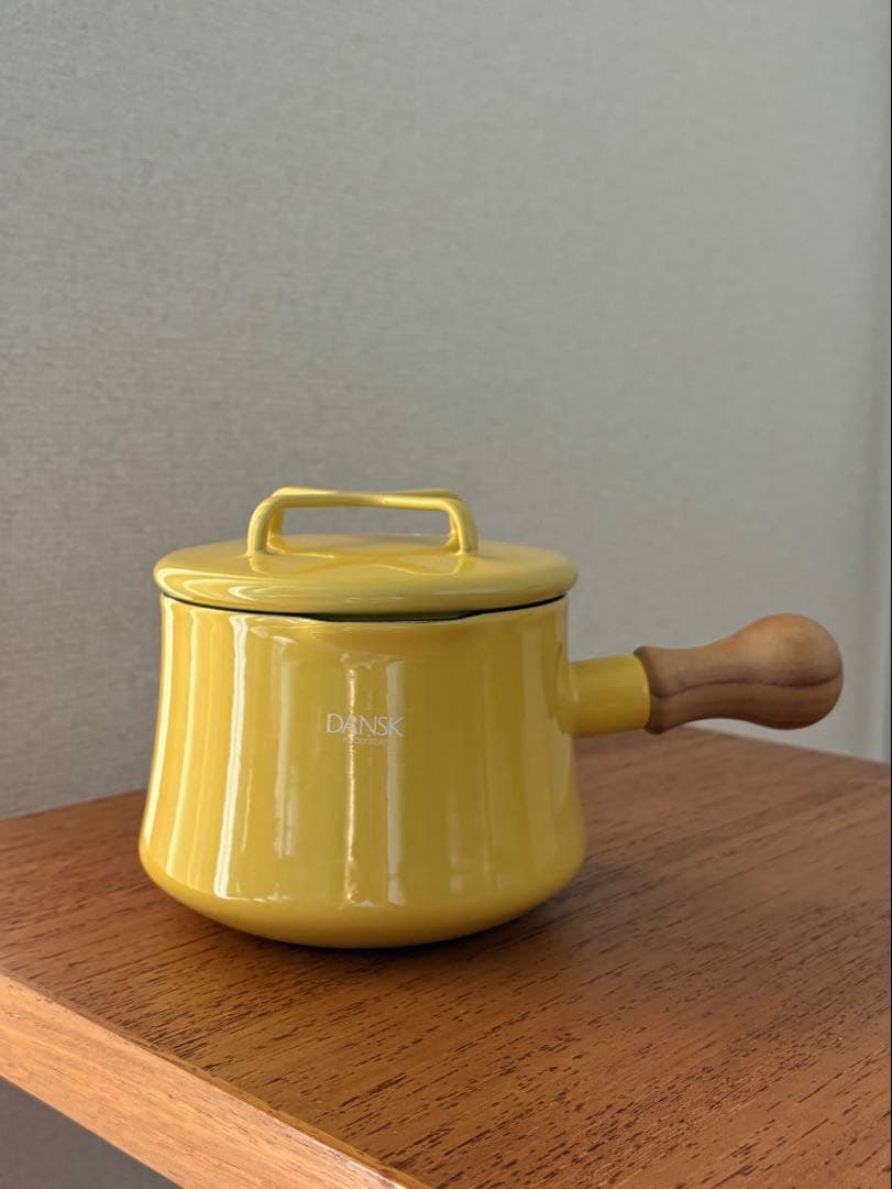 新品・レア廃番品】DANSK コベンスタイルミルクパン（ソースパン）イエロー