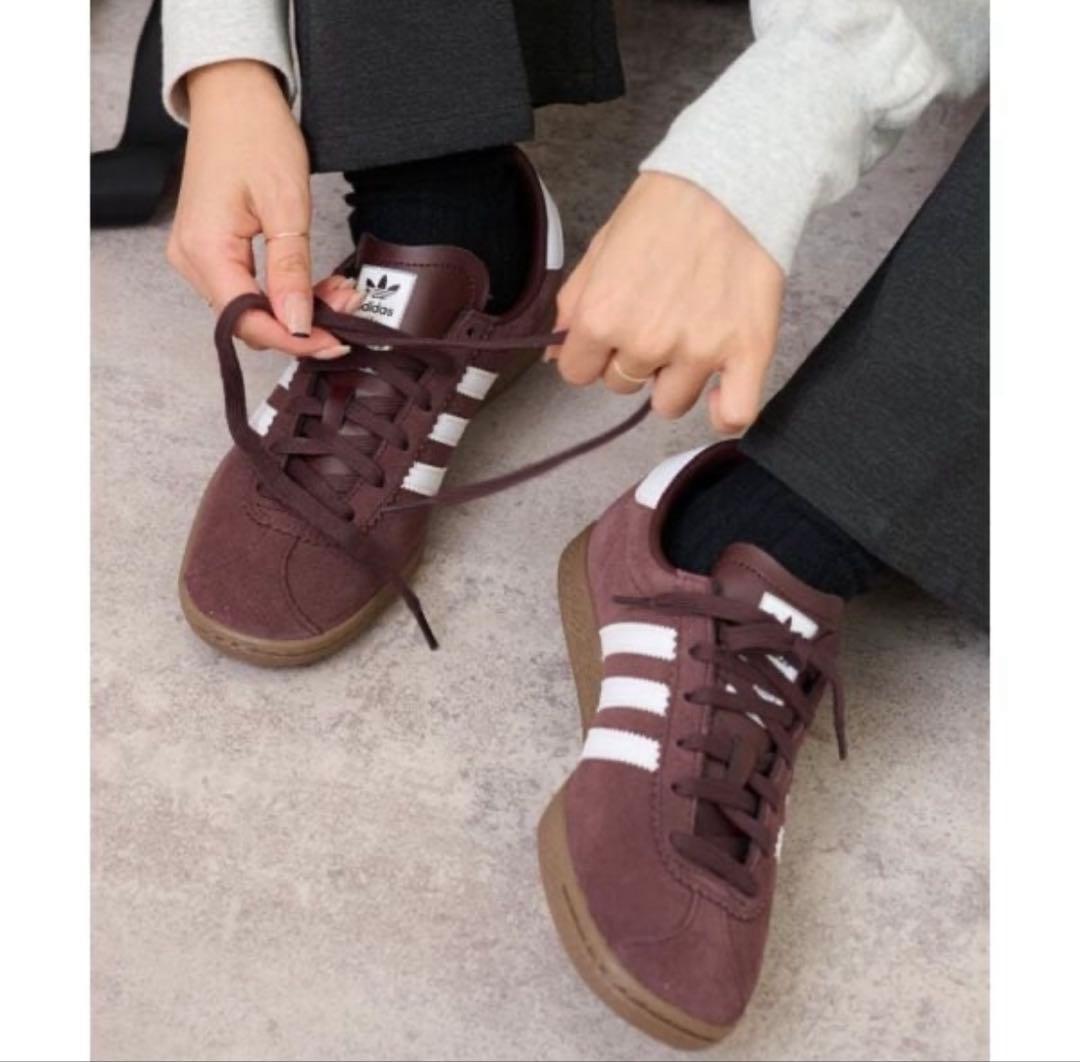 新品未使用 adidas originals STADT 24.5cm ブラウン