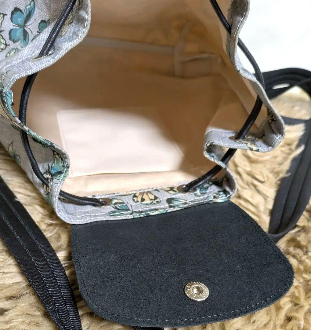 超レア】LONGCHAMP ロンシャン リュック 巾着 バタフライ柄