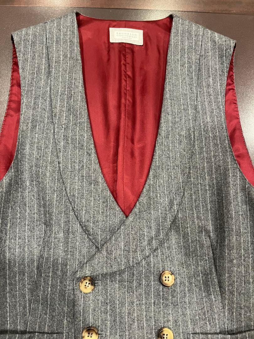 ブルネロクチネリ 46 ダブルジレ ベスト BRUNELLO CUCINELLI - メルカリ