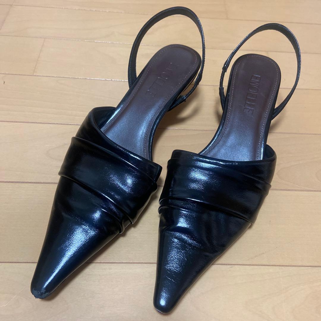 【完売商品】アダムエロペ《EMOELLE》セパレートミュール　ブラック