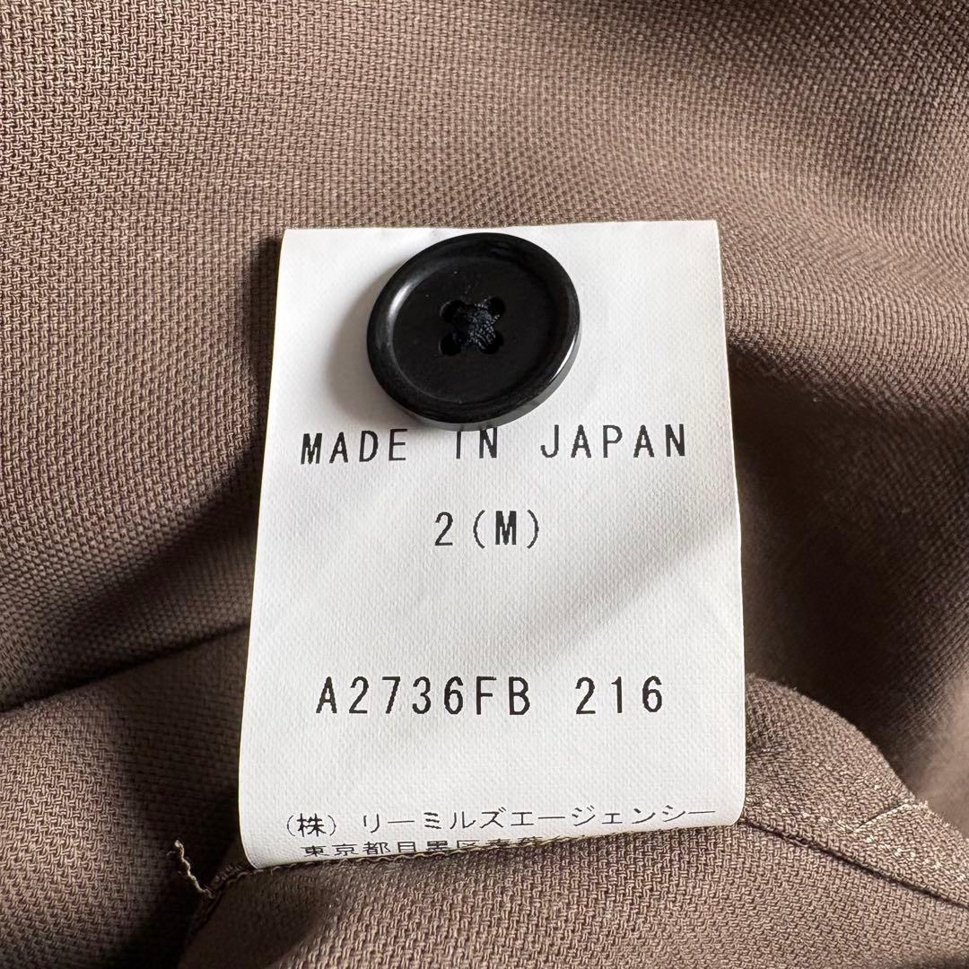 JOHN SMEDLEY ウールギャバジン ストレッチシャツ リラックスフィット