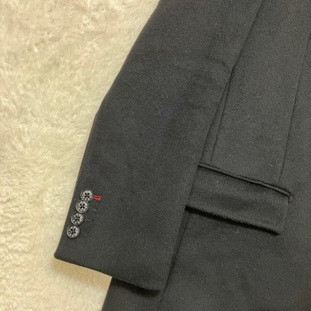 美品✨ラブレス ウール 本切羽 ロング チェスターコート ブラック M