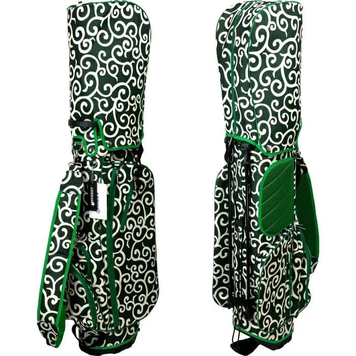 新品】アズロフ AZ-STCB02 スタンド キャディバッグ 9型 唐草模様