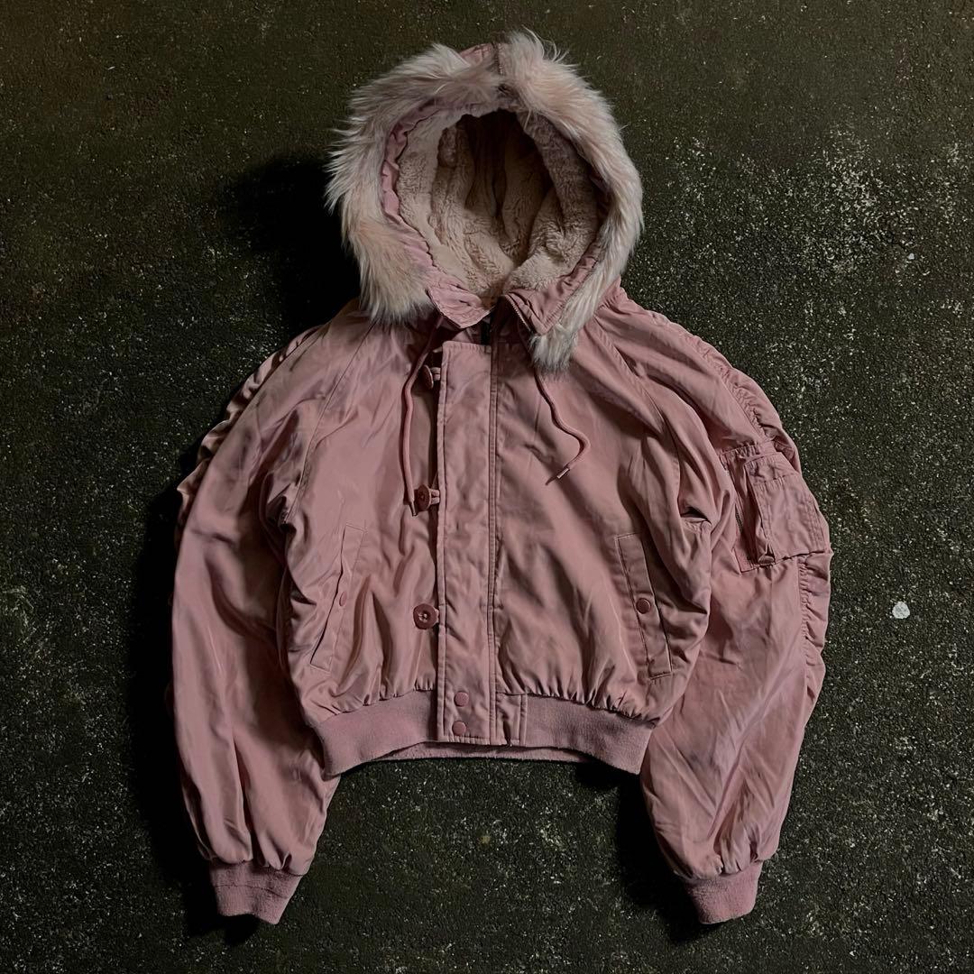 N-2B flight jacket pink 短丈 ファージャケット ピンク - メルカリ