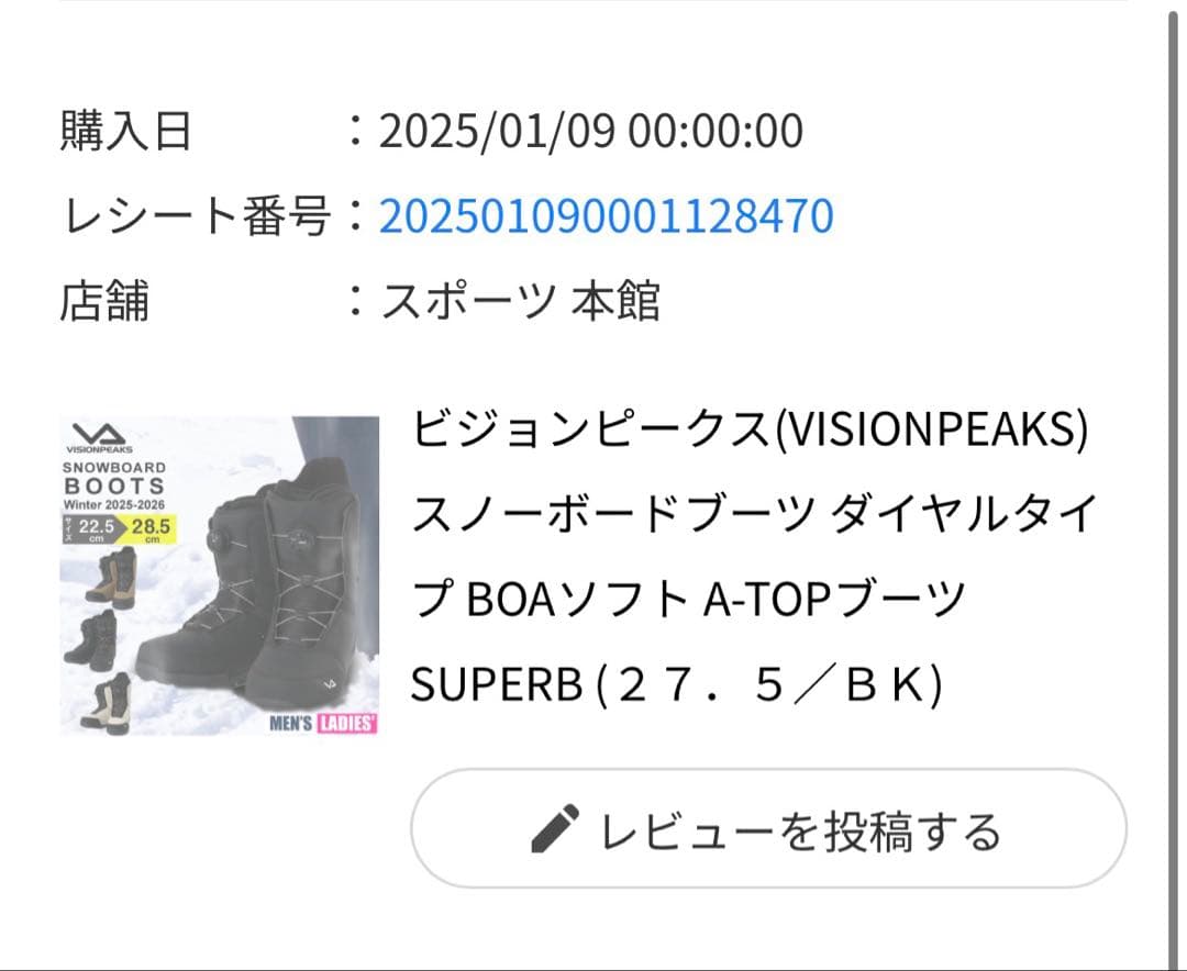 ビジョンピークス　27.5cm