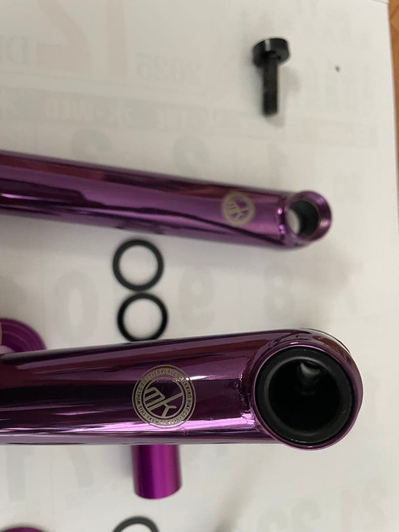 希少MankindJusticeCranks purple 2.5PC175mm