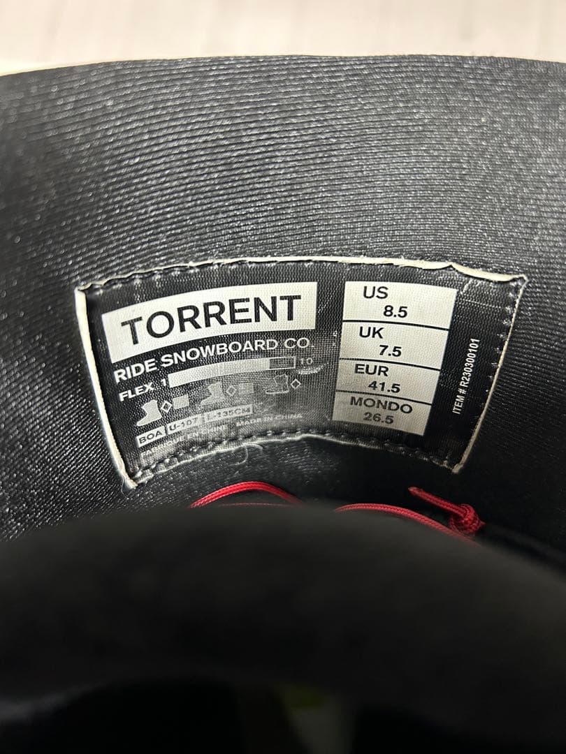 23-24 RIDE ライド TORRENT トーレント 8.5 26.5cm