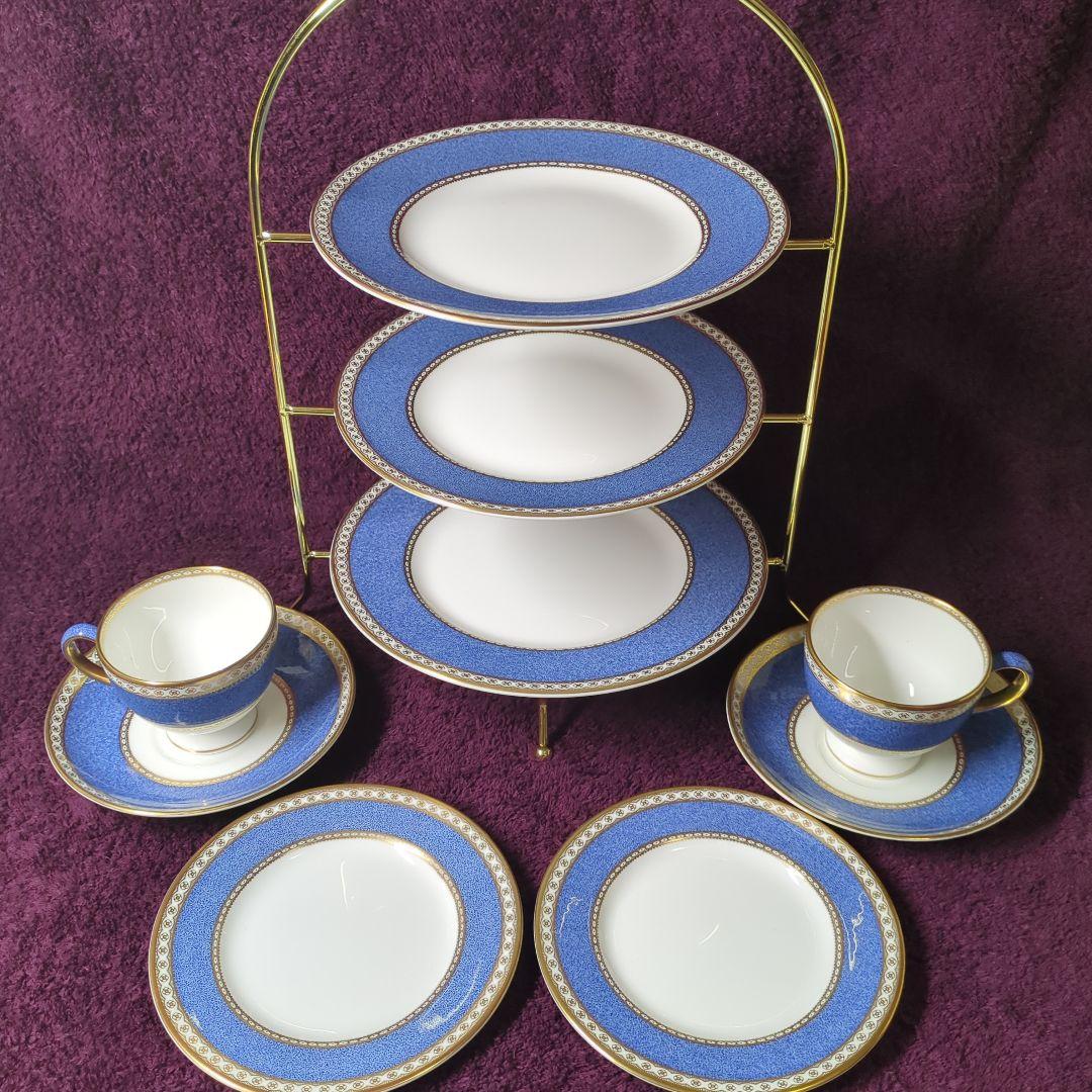 ウェッジウッド　ユーランダー　カップ＆ソーサー　プレート　プレートスタンド WEDGWOOD（ウェッジウッド） ユーランダーパウダーブルー ティーカップ
