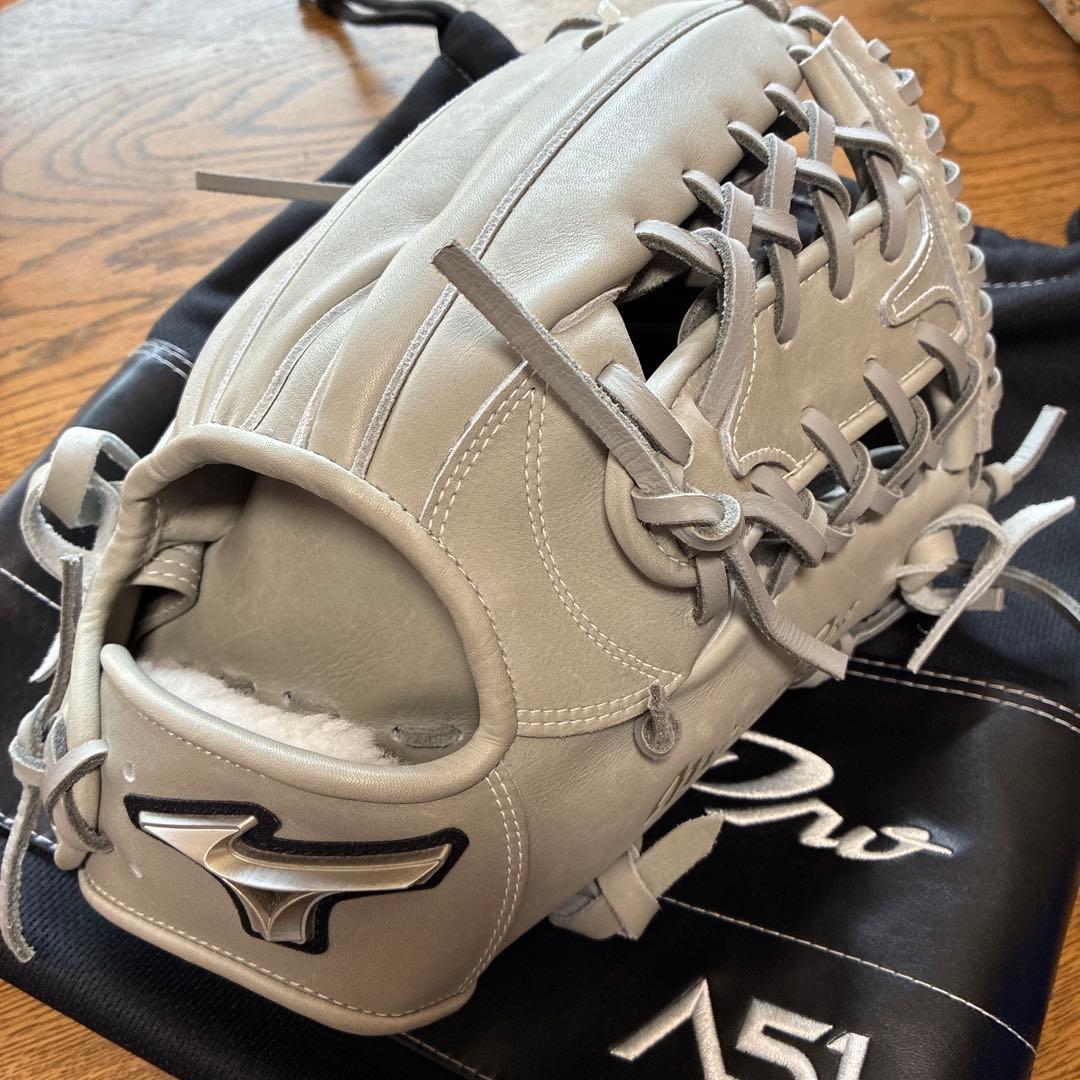 ミズノプロA51 硬式用グローブ グレー - メルカリ