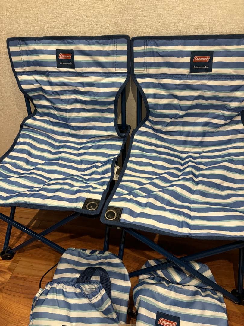 値下げ新品Coleman Afternoon Tea チェア 2脚セット 楽天市場】Coleman/チェック柄テーブルチェアセット Afternoon Tea