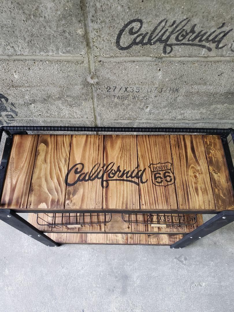 かごつき】男前インテリア 棚 2台 植物 多肉植物 インダストリアル 1024