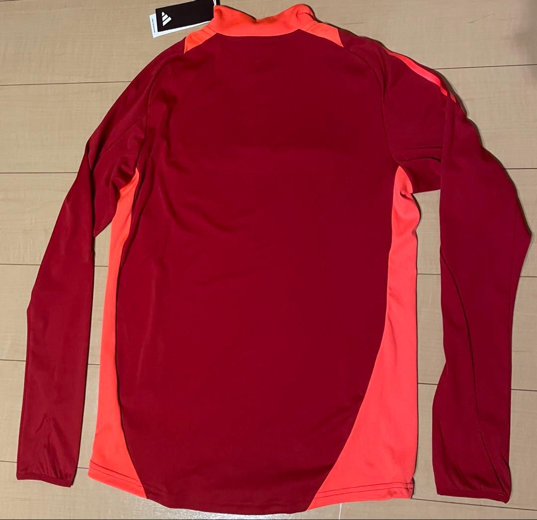 アディダスAsローマサッカー練習着Tiroトヨタ赤オレンジ長袖ジャージ