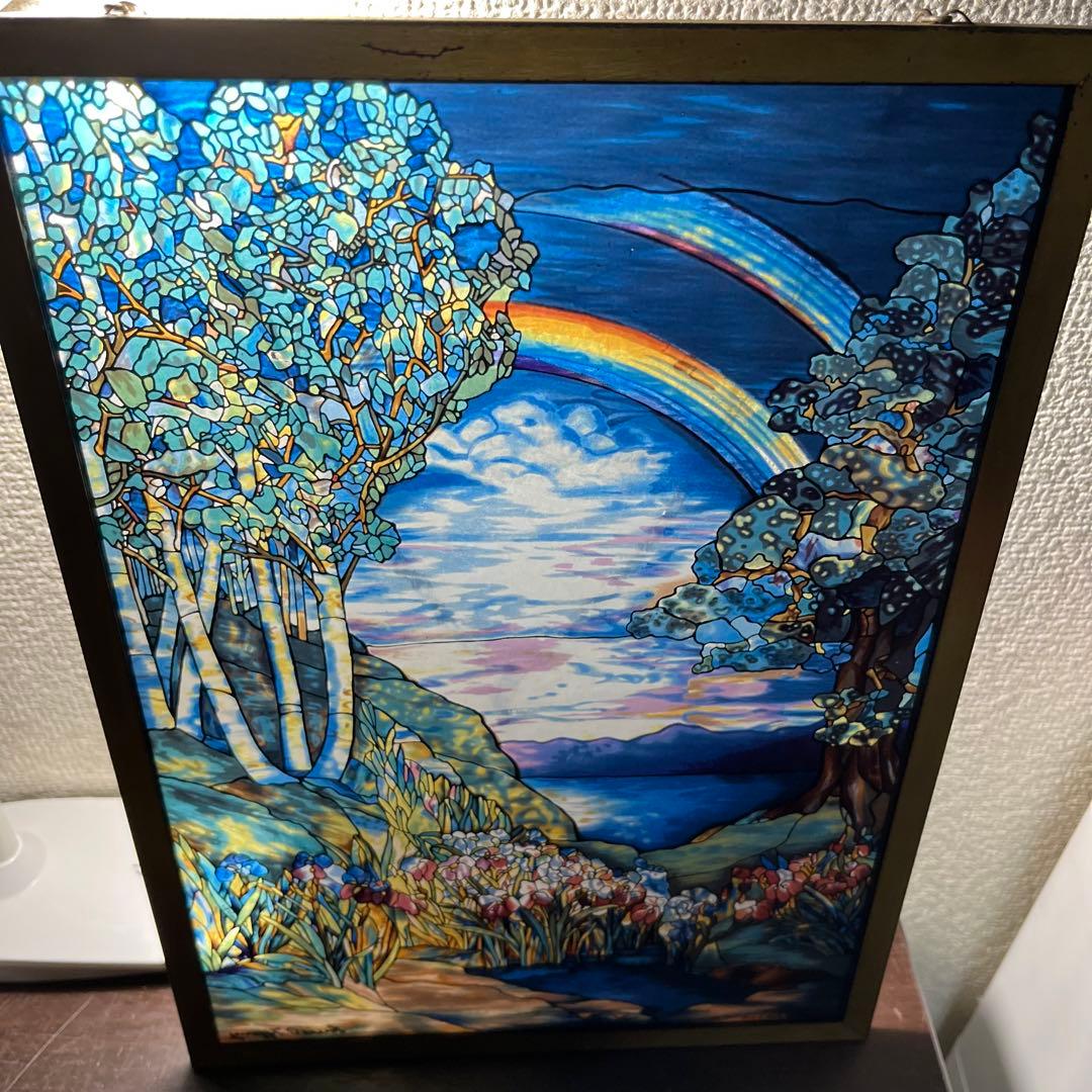 ルイス・C・ティファニー レインボー 虹 ステンドグラス グラス