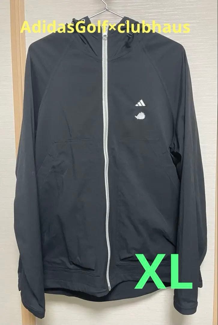 AdidasGolf×clubhaus限定コラボ フルジップ長袖フーディー/XL adidas（アディダス） ゴルフウェア 長袖トレーナー 秋 冬 COLD .RDY