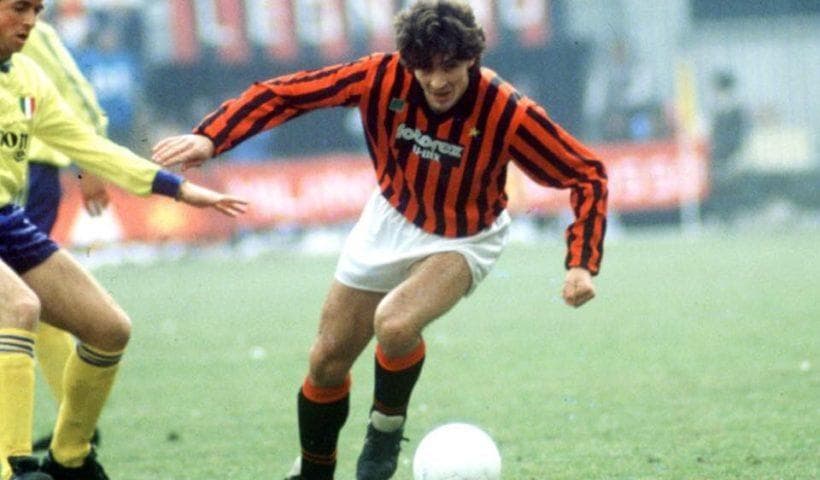 85-86 AC MILAN 選手用 ACミラン 当時物 ロッシ マルディーニ - メルカリ
